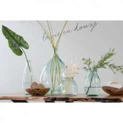 LANADECO Vases Vase Bouteille En Verre Transparent H40cm -Vases Soldes vase bouteille en verre transparent h40cm 3