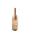 LANADECO Vases Vase Bouteille Verre Métallique Marron H75cm -Vases Soldes vase bouteille verre metallique marron h75cm