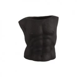 Present Time Vases Vase Cache Pot En Polyrésine Modèle Noir