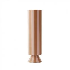 OYOY Living Design Vases Vase Caramel Et Rose 100% Grès Ø8,5xH31cm