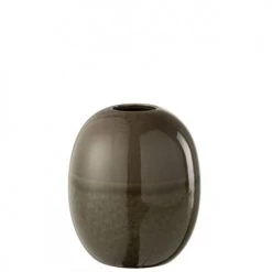 LANADECO Vases Vase Céramique Vert H20,5cm