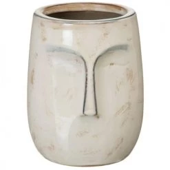Ixia Vases Vase Crème En Forme De Visage H18cm