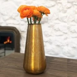 Passage Vernet Vases Vase Cylindrique Aluminium Motifs Or -Vases Soldes vase cylindrique aluminium motifs or 6