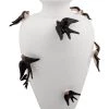 Mathi Design Vases Vase Décoratif Céramique Blanche à Motif Oiseaux -Vases Soldes vase decoratif ceramique blanche a motif oiseaux