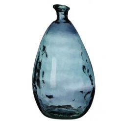 Wadiga Vases Vase Décoratif En Verre Recyclé Gris - 25x25x47cm -Vases Soldes vase decoratif en verre recycle gris 25x25x47cm 3