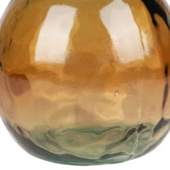 Wadiga Vases Vase Décoratif En Verre Recyclé Marron - 20x20x24cm -Vases Soldes vase decoratif en verre recycle marron 20x20x24cm 2