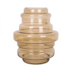 Present Time Vases Vase Distinct Verre Marron Clair -Vases Soldes vase distinct verre marron clair 4
