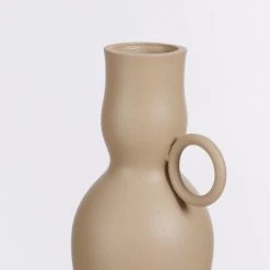 Mica Decorations Vases Vase En Aluminium Beige H24 -Vases Soldes vase en aluminium beige h24 4