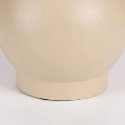 Mica Decorations Vases Vase En Aluminium Beige H24 -Vases Soldes vase en aluminium beige h24 6