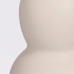 Mica Decorations Vases Vase En Aluminium Blanc Cassé H24 -Vases Soldes vase en aluminium blanc casse h24 3