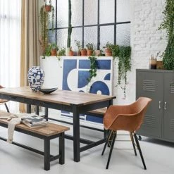 Maisons Du Monde Vases Vase En Argile Blanche Et Bleue H42 -Vases Soldes vase en argile blanche et bleue h42 1000 3 17 220187 3