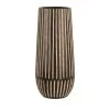 Maisons Du Monde Vases Vase En Bois De Manguier Gravé Noir Et Beige H33 -Vases Soldes vase en bois de manguier grave noir et beige h33 1000 8 1 223082 1