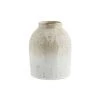 Madam Stoltz Vases Vase En Céramique Beige Et Blanc H19 -Vases Soldes vase en ceramique beige et blanc h19
