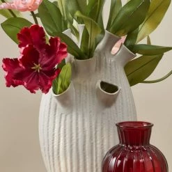 Mica Decorations Vases Vase En Céramique Couleur Crème H42 -Vases Soldes vase en ceramique couleur creme h42 2