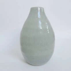 Maison Tilleul Vases Vase En Céramique Craquelé Vert -Vases Soldes vase en ceramique craquele vert 3