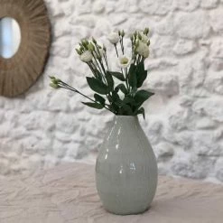 Maison Tilleul Vases Vase En Céramique Craquelé Vert -Vases Soldes vase en ceramique craquele vert 4