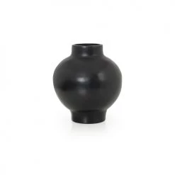 Ames Vases Vase En Céramique Noire 31x34x31cm