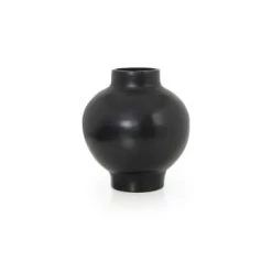 Ames Vases Vase En Céramique Rouge 31x34x31cm -Vases Soldes vase en ceramique noire 31x34x31cm 4