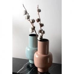Zago Vases Vase En Fer émaillé Bleu Ciel -Vases Soldes vase en fer emaille bleu ciel 4