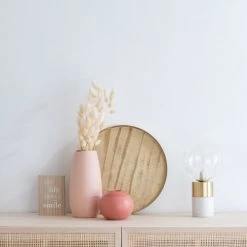 Maisons Du Monde Vases Vase En Grès Beige Rosé H25 -Vases Soldes vase en gres beige rose h25 1000 10 16 203704 2