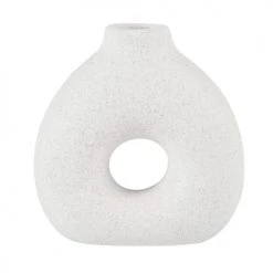 Maisons Du Monde Vases Vase En Grès Blanc H14
