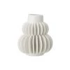 Bloomingville Vases Vase En Grès Blanc H14 -Vases Soldes vase en gres blanc h14