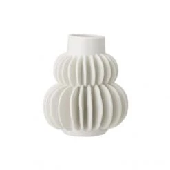 Bloomingville Vases Vase En Grès Blanc H14