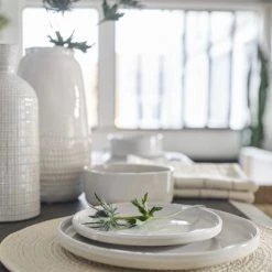 Maisons Du Monde Vases Vase En Grès Blanc H29 -Vases Soldes vase en gres blanc h29 1000 15 35 200156 5