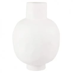 Maisons Du Monde Vases Vase En Grès Blanc H35