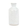 Maisons Du Monde Vases Vase En Grès Blanc Motifs Graphiques H18 -Vases Soldes vase en gres blanc motifs graphiques h18 1000 12 29 200068 1