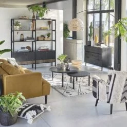 Maisons Du Monde Vases Vase En Grès Blanc Motifs Graphiques H18 -Vases Soldes vase en gres blanc motifs graphiques h18 1000 12 29 200068 9