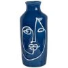 Maisons Du Monde Vases Vase En Grès Bleu Et Visage Blanc H23 -Vases Soldes vase en gres bleu et visage blanc h23 1000 4 0 220375 1