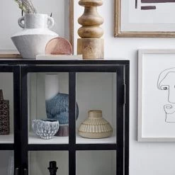 Bloomingville Vases Vase En Grès Bleu H27.50 -Vases Soldes vase en gres bleu h27 50 2