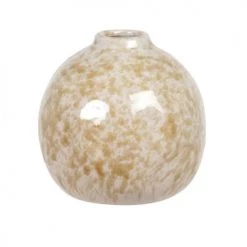 Maisons Du Monde Vases Vase En Grès Jaune Moutarde Avec Anses H11 - Lot De 2