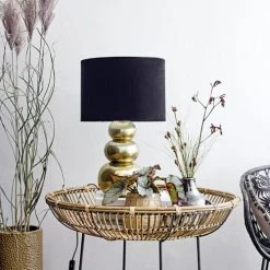 Bloomingville Vases Vase En Grès Noir H20 -Vases Soldes vase en gres noir h20 3