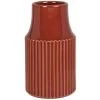 Maisons Du Monde Vases Vase En Grès Strié Rouge H20 -Vases Soldes vase en gres strie rouge h20 1000 15 22 226506 1