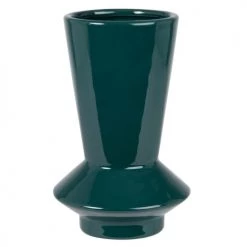 Maisons Du Monde Vases Vase En Grès Vert H19 - Lot De 2
