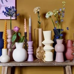 Mica Decorations Vases Vase En Métal Bleu H10.5 -Vases Soldes vase en metal bleu h10 5 2