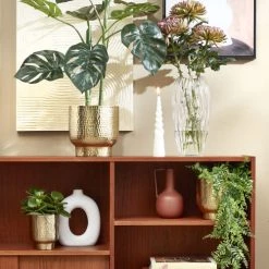 Mica Decorations Vases Vase En Métal Brun H20 -Vases Soldes vase en metal brun h20 2