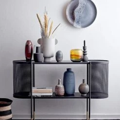 Bloomingville Vases Vase En Métal Noir H20 Cm -Vases Soldes vase en metal noir h20 cm 3