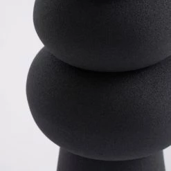 Mica Decorations Vases Vase En Métal Noir H29 -Vases Soldes vase en metal noir h29 4