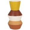 Maisons Du Monde Vases Vase En Porcelaine Jaune, Orange Et Blanc H23 -Vases Soldes vase en porcelaine jaune orange et blanc h23 1000 7 22 226957 1