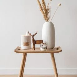 Maisons Du Monde Vases Vase En Porcelaine Striée Blanche H25 -Vases Soldes vase en porcelaine striee blanche h25 1000 11 34 194661 2