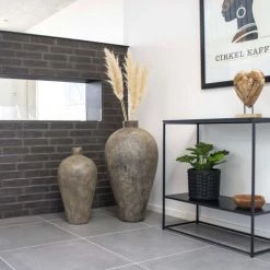 House Nordic Vases Vase En Terre Cuite 80x40cm Brun -Vases Soldes vase en terre cuite 80x40cm brun 3