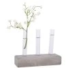 Esschert Design Statuettes Et Figurines Vase En Tube à Essai, Socle En Béton -Vases Soldes vase en tube a essai socle en beton