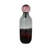 Now’s Home Vases Vase En Verre Avec Bouchon Bordeaux Et Gris -Vases Soldes vase en verre avec bouchon bordeaux et gris