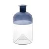 Maisons Du Monde Vases Vase En Verre Bicolore Bleu Et Transparent H18 -Vases Soldes vase en verre bicolore bleu et transparent h18 1000 8 16 227689 1