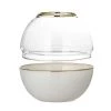 Bloomingville Vases Vase En Verre Blanc H13 -Vases Soldes vase en verre blanc h13