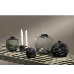 Villa Collection Vases Vase En Verre Gris -Vases Soldes vase en verre gris 10