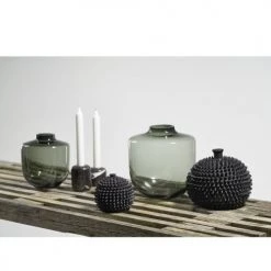 Villa Collection Vases Vase En Verre Gris -Vases Soldes vase en verre gris 11